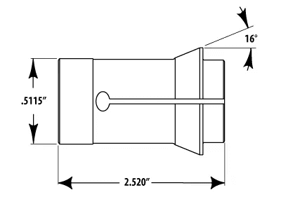 TF13 Collet 0.0973 Round